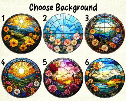 Custom Photo Dog Stained Glass Suncatcher – Personalized Dog Lover Gifts | Gift For Dog Lovers