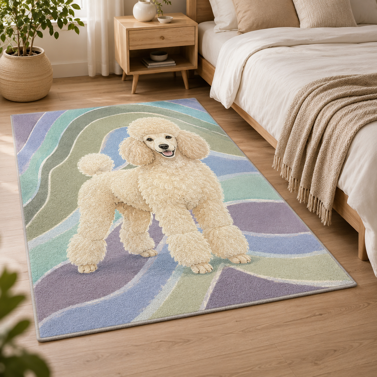 Custom Photo Dog Area Rug | Gift For Dog Lovers
