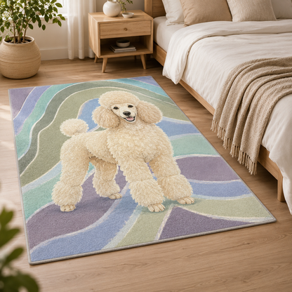 Custom Photo Dog Area Rug | Gift For Dog Lovers