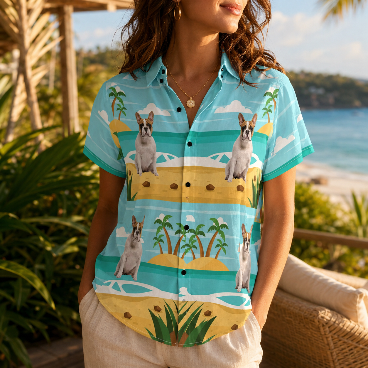 Custom Photo Dog Hawaiian Shirt, Personalized Hawaiian Shirt, Dog Lover Vacation Gift For Dog