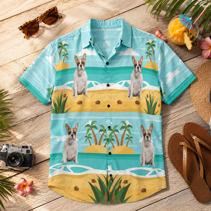 Custom Photo Dog Hawaiian Shirt, Personalized Hawaiian Shirt, Dog Lover Vacation Gift For Dog