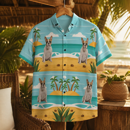 Custom Photo Dog Hawaiian Shirt, Personalized Hawaiian Shirt, Dog Lover Vacation Gift For Dog
