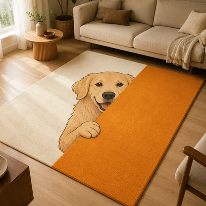 Custom Photo Funny Dog Area Rug | Gift For Dog Lovers
