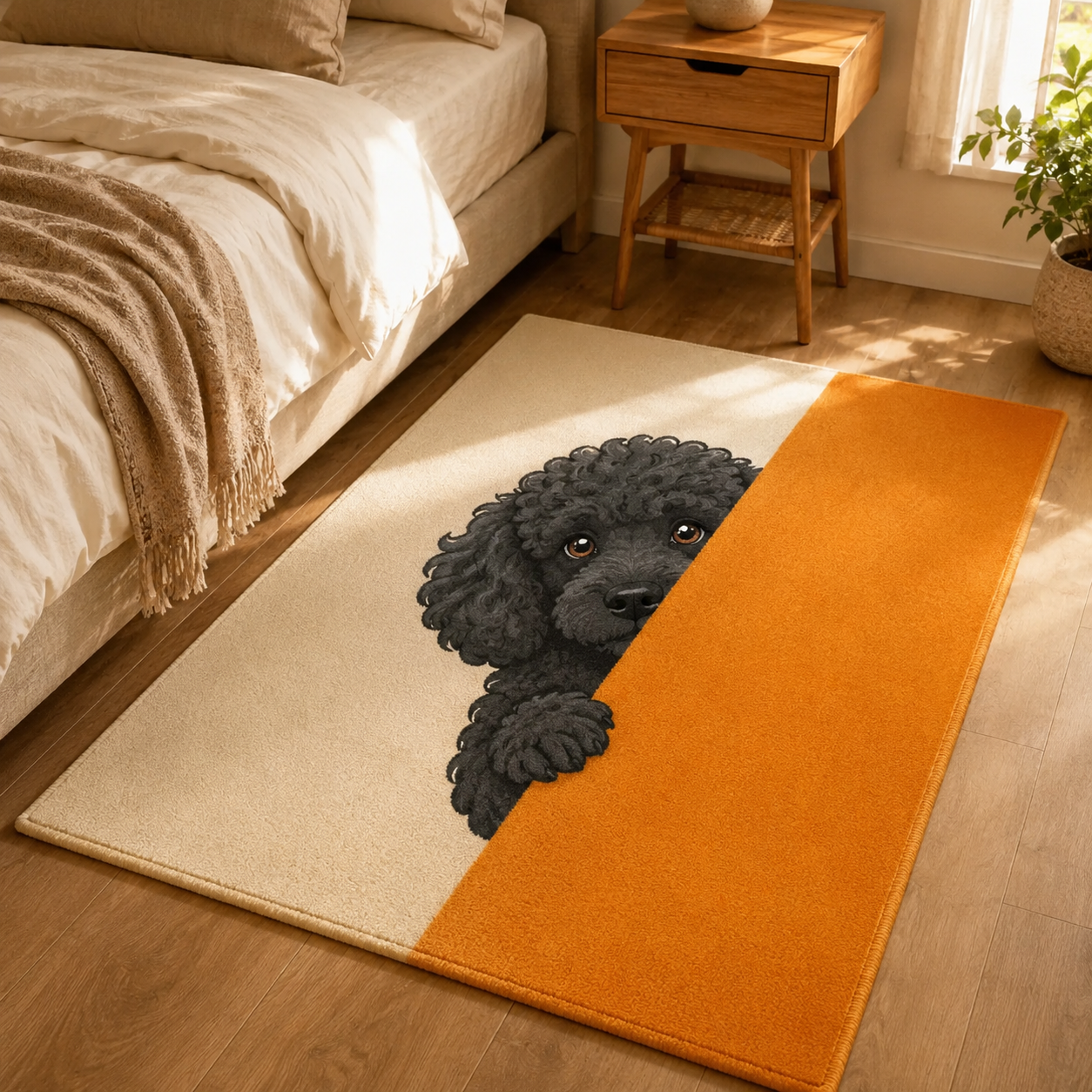 Custom Photo Funny Dog Area Rug | Gift For Dog Lovers
