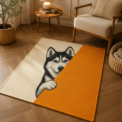 Custom Photo Funny Dog Area Rug | Gift For Dog Lovers