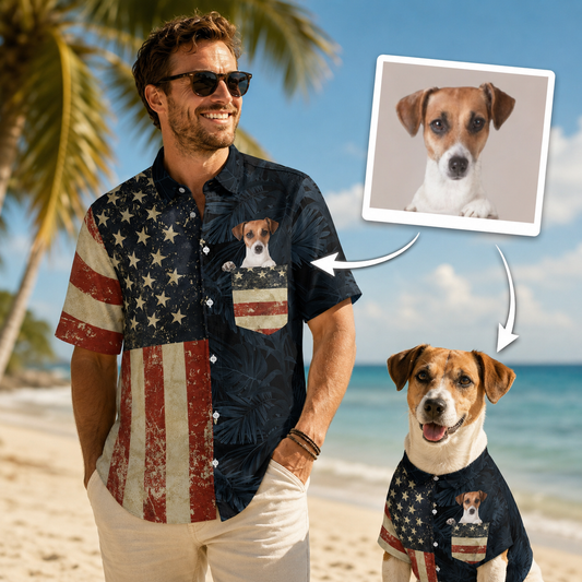 Custom Photo Dog Hawaiian Shirt, Personalized Hawaiian Shirt, Dog Lover Vacation Gift For Dog