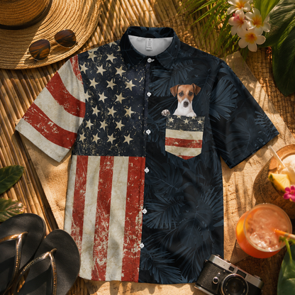 Custom Photo Dog Hawaiian Shirt, Personalized Hawaiian Shirt, Dog Lover Vacation Gift For Dog