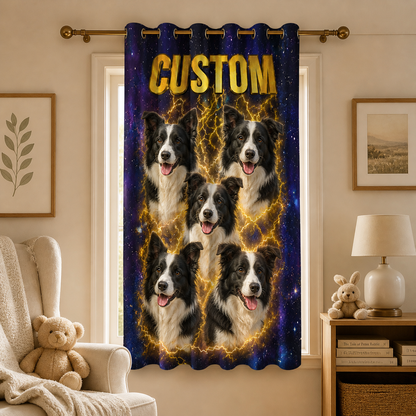 Custom Photo Dog Bootleg Window Curtain | Gift For Dog Lovers