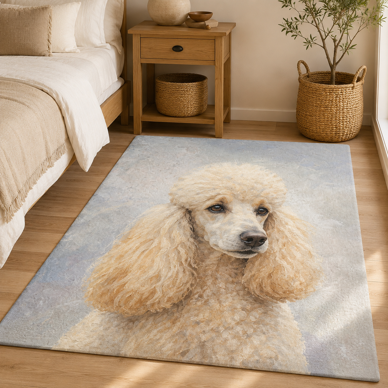 Custom Photo Dog Area Rug | Gift For Dog Lovers