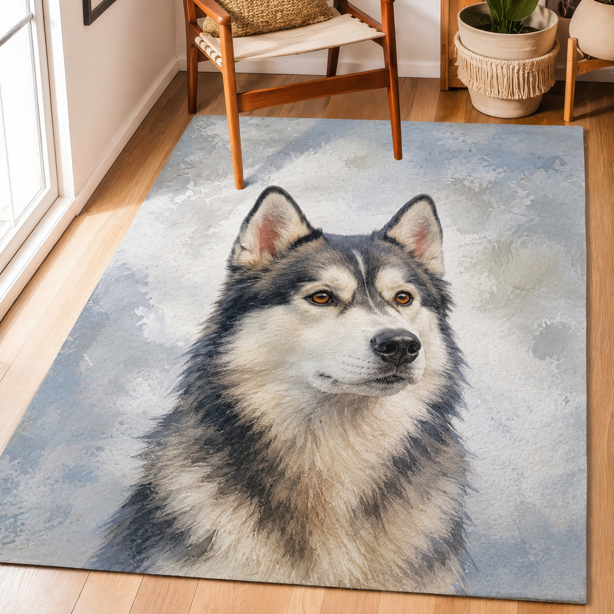 Custom Photo Dog Area Rug | Gift For Dog Lovers