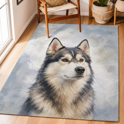 Custom Photo Dog Area Rug | Gift For Dog Lovers