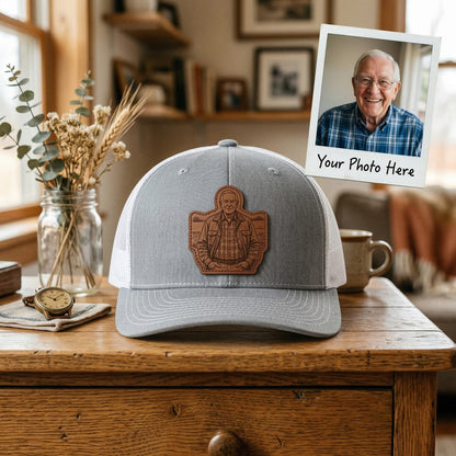 Personalized Grandpa Father's Day Trucker Hat With Photo | Custom Grandpa Hat | Father's Day Gift | Gift For Grandpa | Grandpa Gift