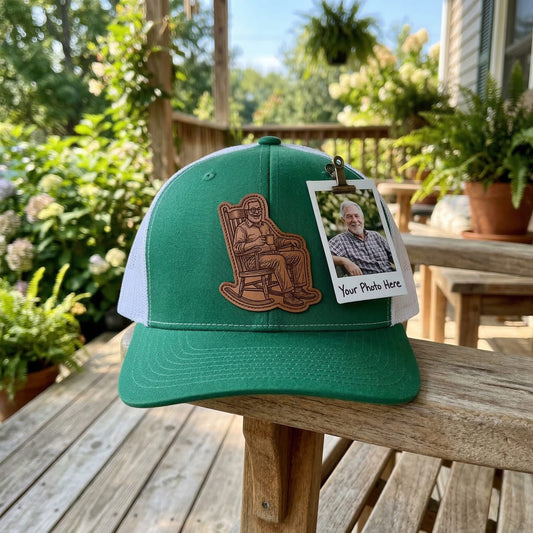Personalized Grandpa Father's Day Trucker Hat With Photo | Custom Grandpa Hat | Father's Day Gift | Gift For Grandpa | Grandpa Gift