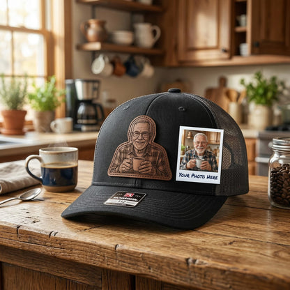 Personalized Grandpa Father's Day Trucker Hat With Photo | Custom Grandpa Hat | Father's Day Gift | Gift For Grandpa | Grandpa Gift