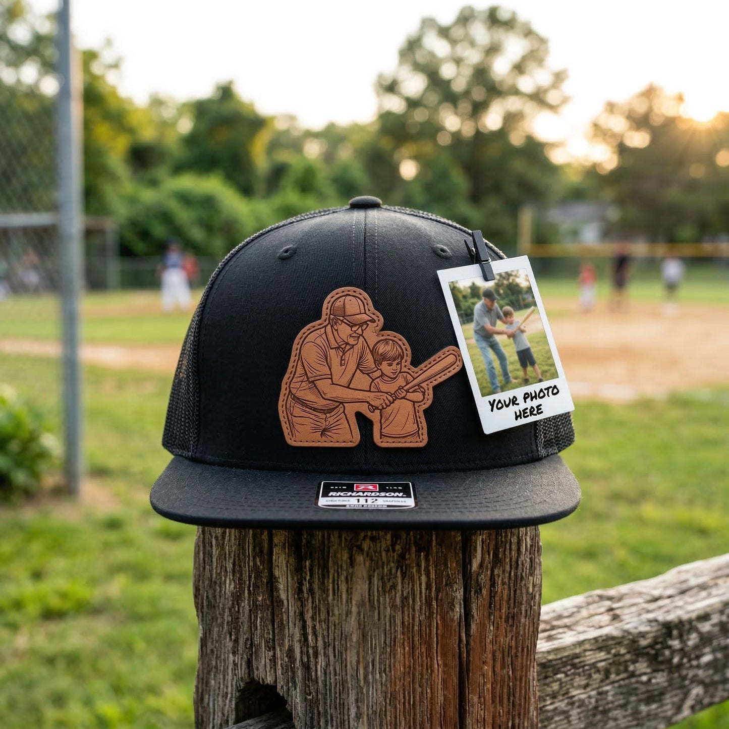 Personalized Grandpa Hat With Photo | Grandpa Hat | Father's Day Gift For Grandpa | Gift For Grandpa From Grandkids