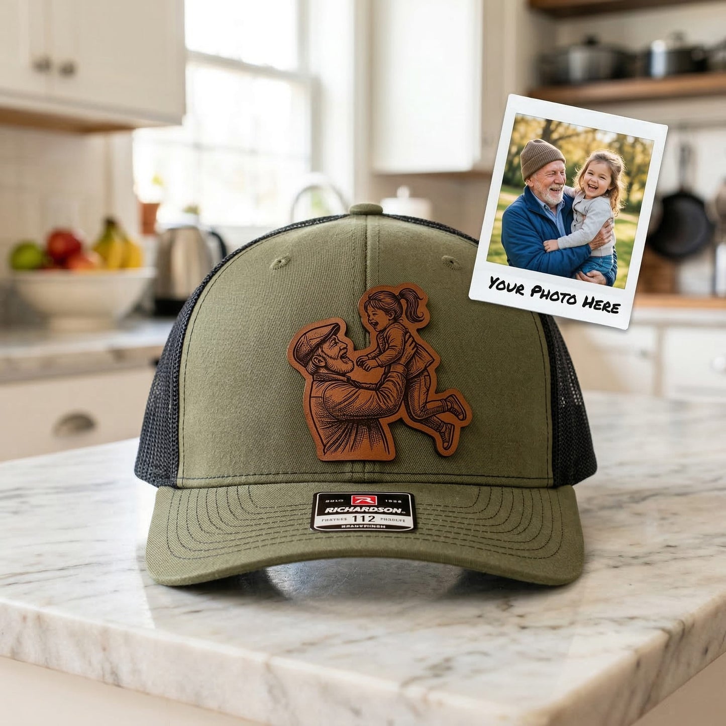 Grandpa Hat With Photo | Grandpa Hat | Father's Day Gift For Grandpa From Kids | Gift For Grandpa From Grandkids