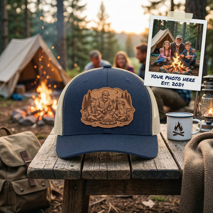 Custom Grandpa Trucker Hat With Photo | Grandpa Hat | Father's Day Gift For Grandpa From Kids | Gift For Grandpa