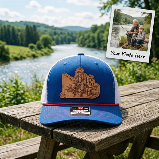 Custom Photo Grandpa Trucker Hat | Grandpa Hat | Father's Day Gift For Grandpa From Grandkids