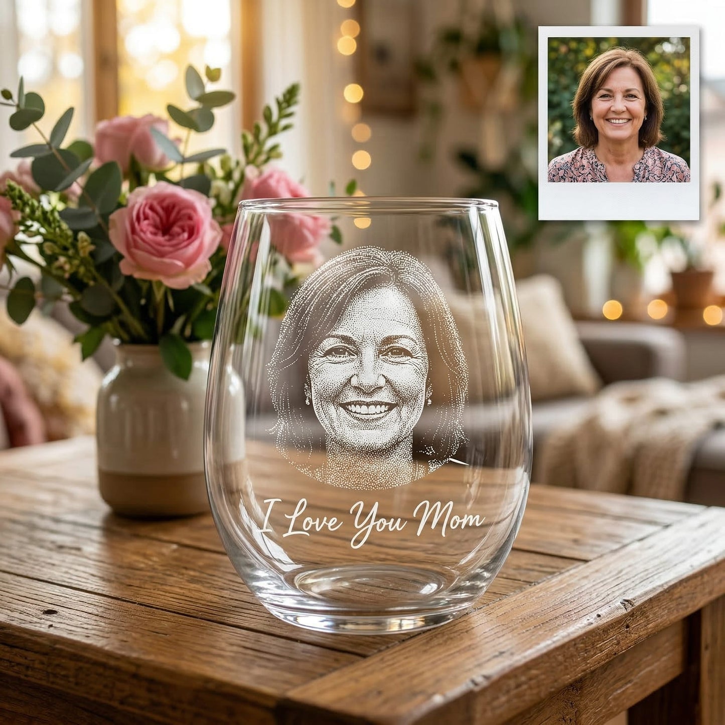 Custom I Love You Mom Wine Glass | Mom Wine Glass | Gift For Mom | Mother's Day Gifts