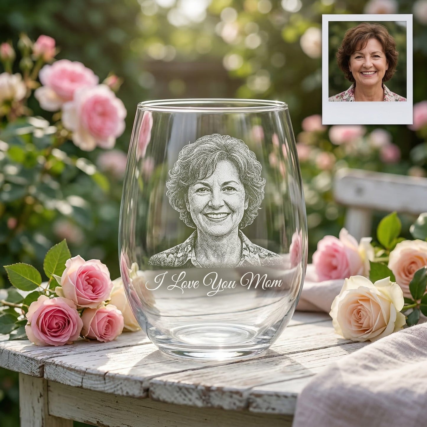 Custom I Love You Mom Wine Glass | Mom Wine Glass | Gift For Mom | Mother's Day Gifts