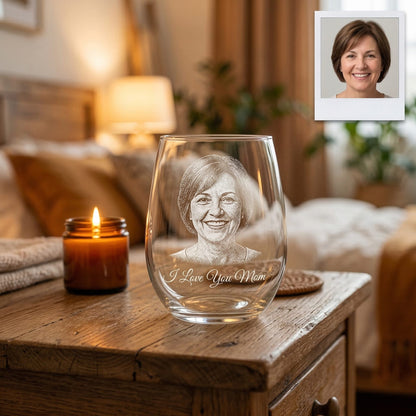Custom I Love You Mom Wine Glass | Mom Wine Glass | Gift For Mom | Mother's Day Gifts