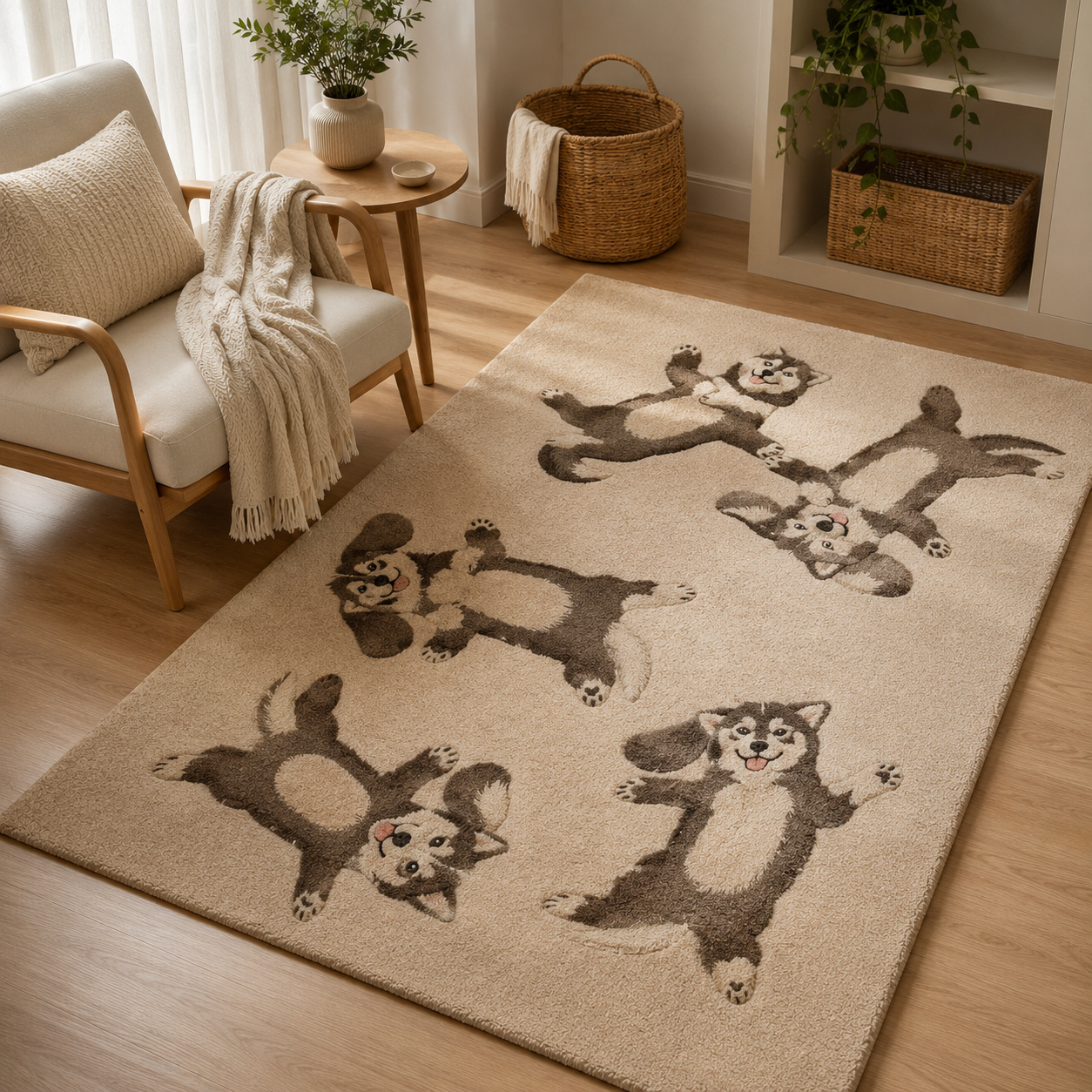Custom Photo Dog Area Rug | Gift For Dog Lovers