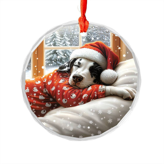 Dalmatian Dog Sleeping In Bed Design 4