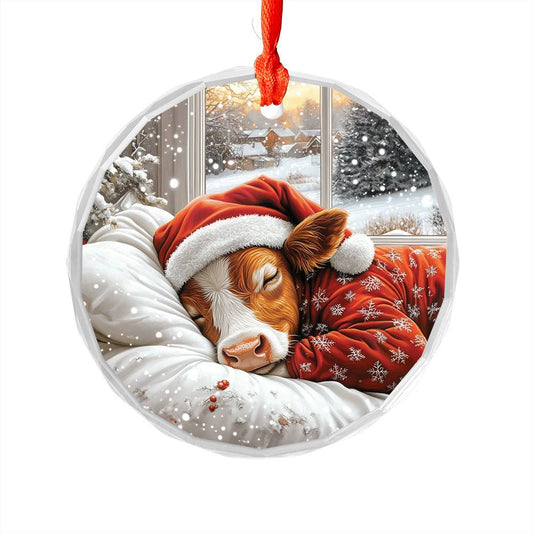Angus Cow Sleeping In Bed Design 2