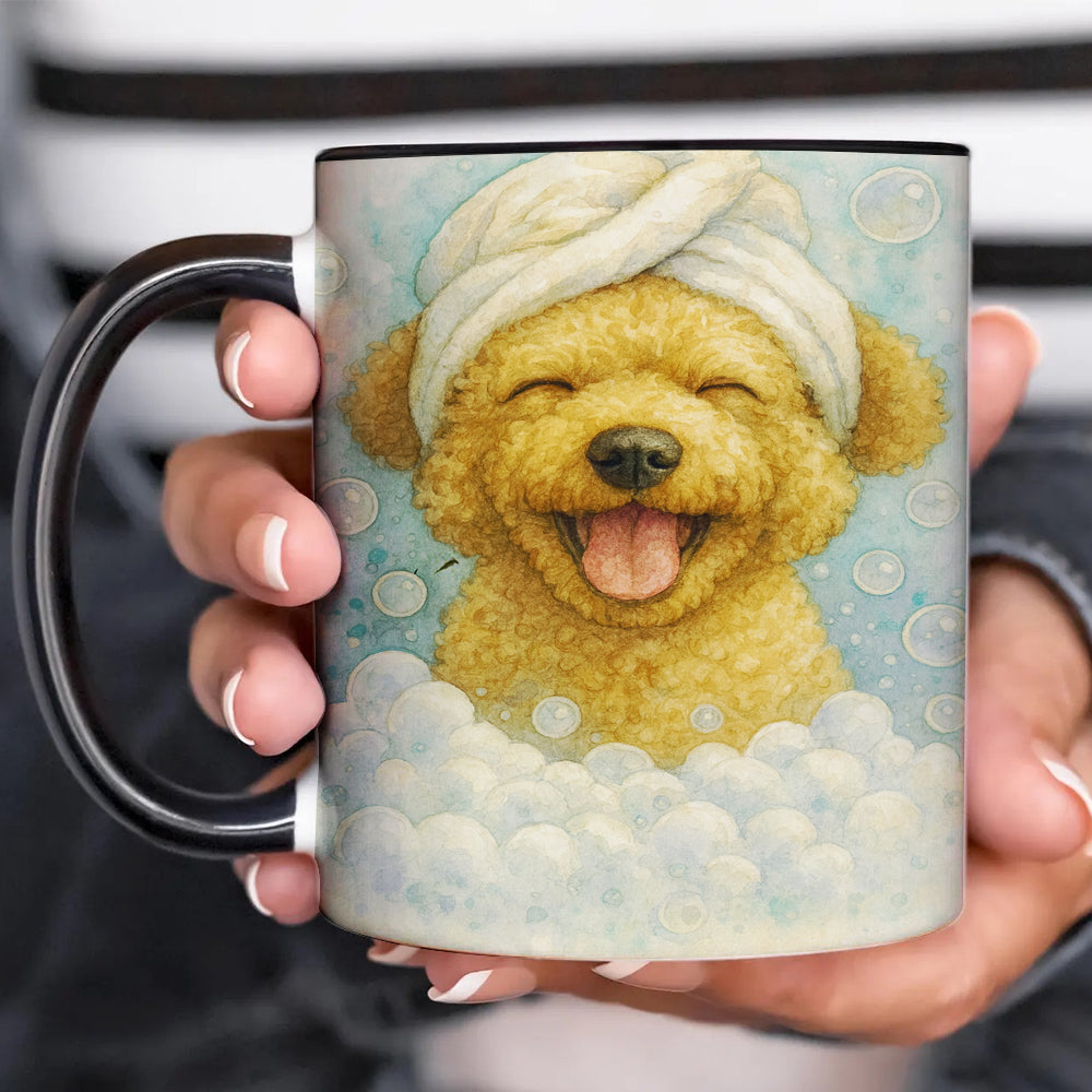 Custom Dog Potrait In Bathroom Mug