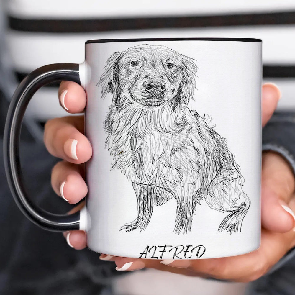 Custom Photo Dog Pencil Art