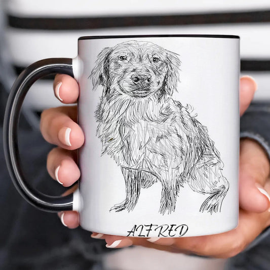 Custom Photo Dog Pencil Art