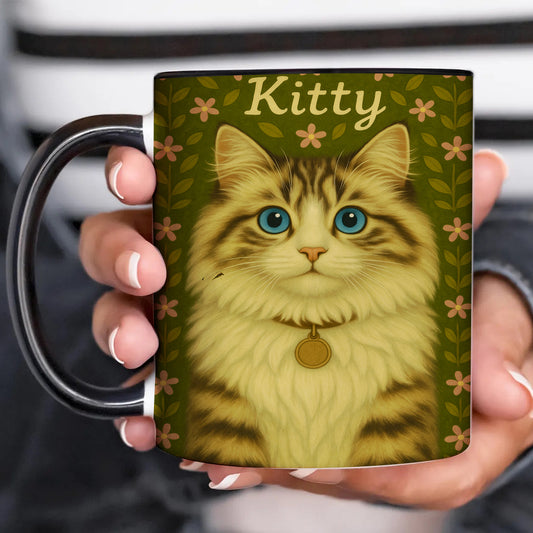 Custom Cat Portraits From Photo From Photo Mug