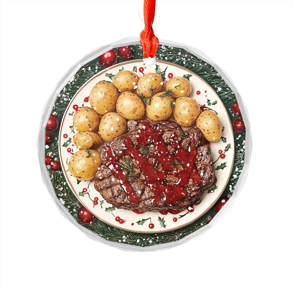 Steak and Potatoes Close up Design 2