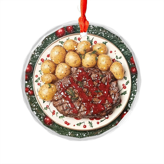 Steak and Potatoes Close up Design 2