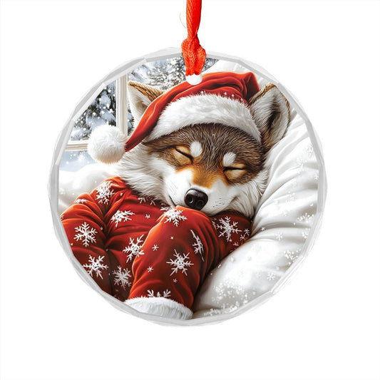 Wolf Sleeping In Bed Design 1