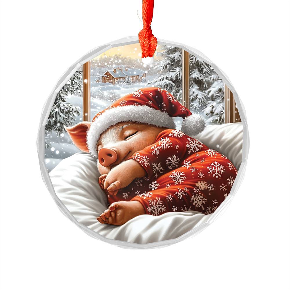 Pig Sleeping In Bed Design 1
