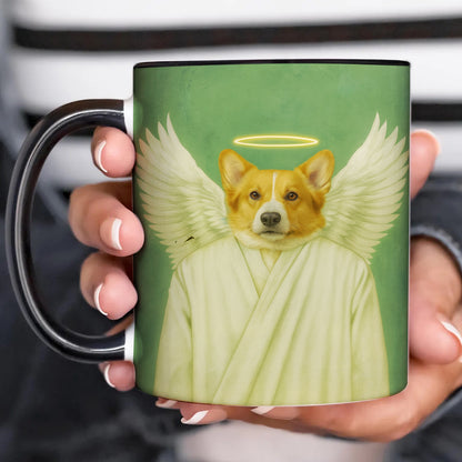 Custom Photo Angel Dog Mug Memorial Gift For Dog