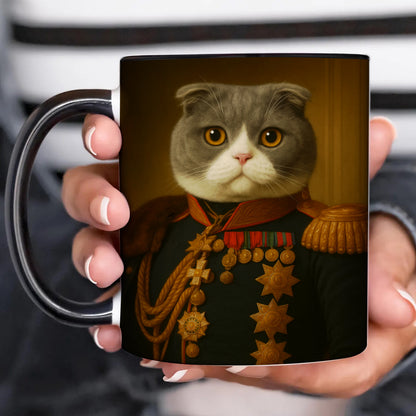 Custom Photo Cat Royal King Mug _ Gift For Cat Lovers