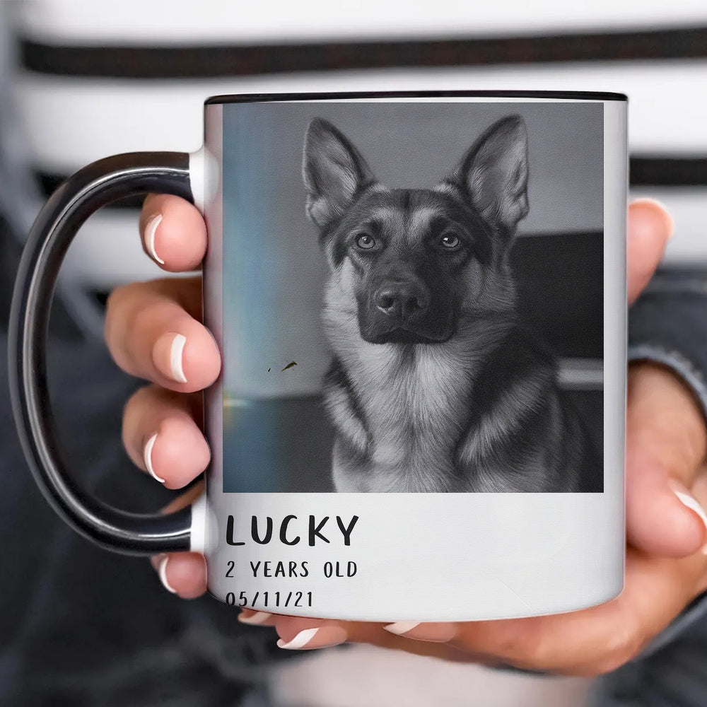 Custom Photo Polaroid Film Mug Gift For Dog Lovers
