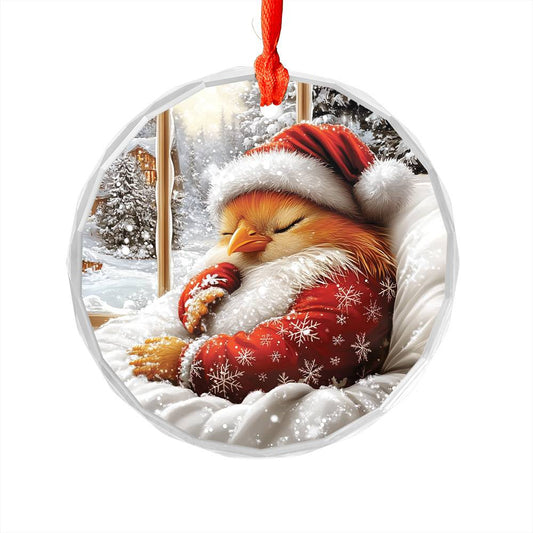 Rooster Sleeping In Bed Design 1