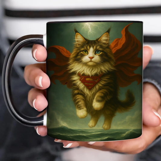 Custom Photo Cat Hero Mug