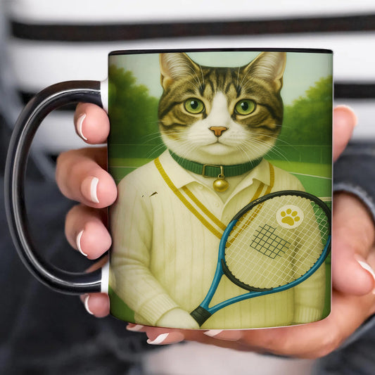 Custom Photo Tennis Player Cat Canvas