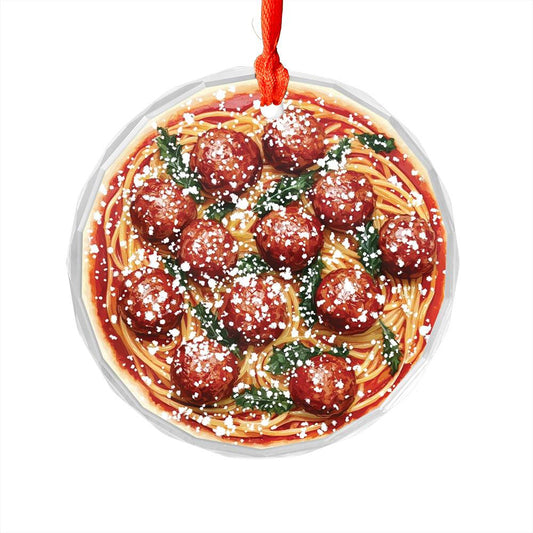 Spaghetti and Meatballs Close up Design 2