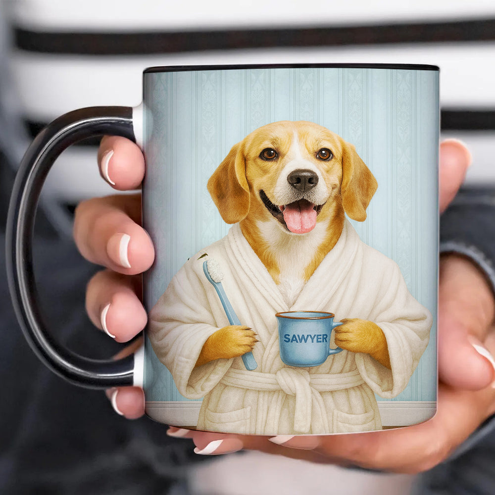 Custom Photo Dog Bathroom Mug Dog Gifts Lovers