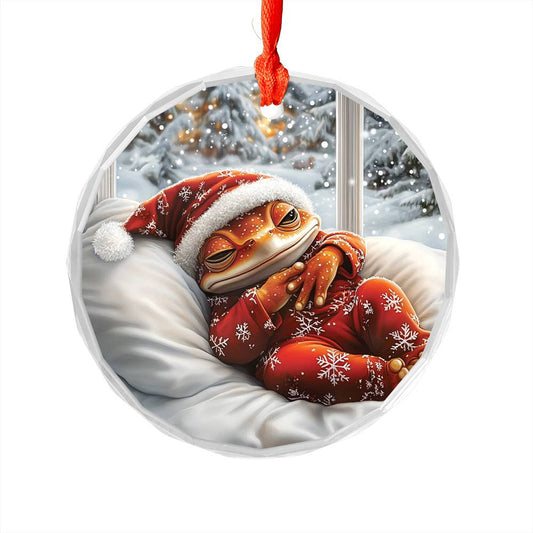 Frog Sleeping In Bed Design 1