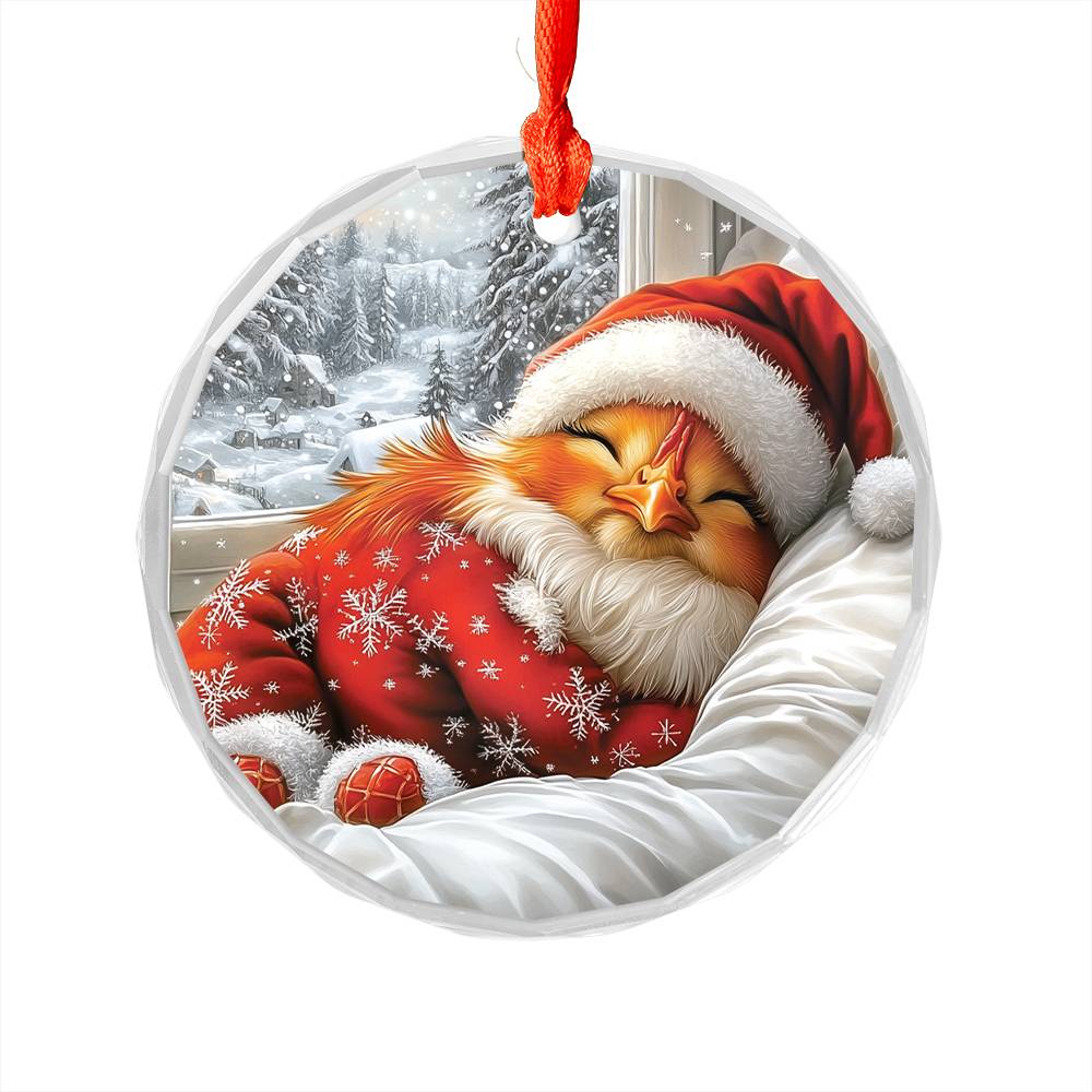 Rooster Sleeping In Bed Design 2