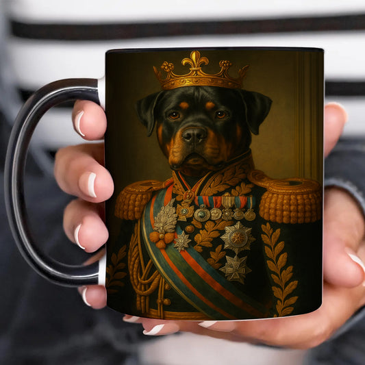 Custom Photo Dog King Crown Royal Mug _ Gift For Dog Lovers