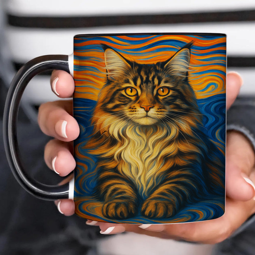 Custom Cat Portrait Expressionist Art