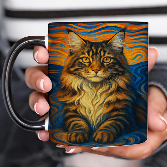 Custom Cat Portrait Expressionist Art