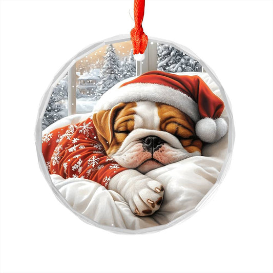 Bulldog Sleeping In Bed Design 3